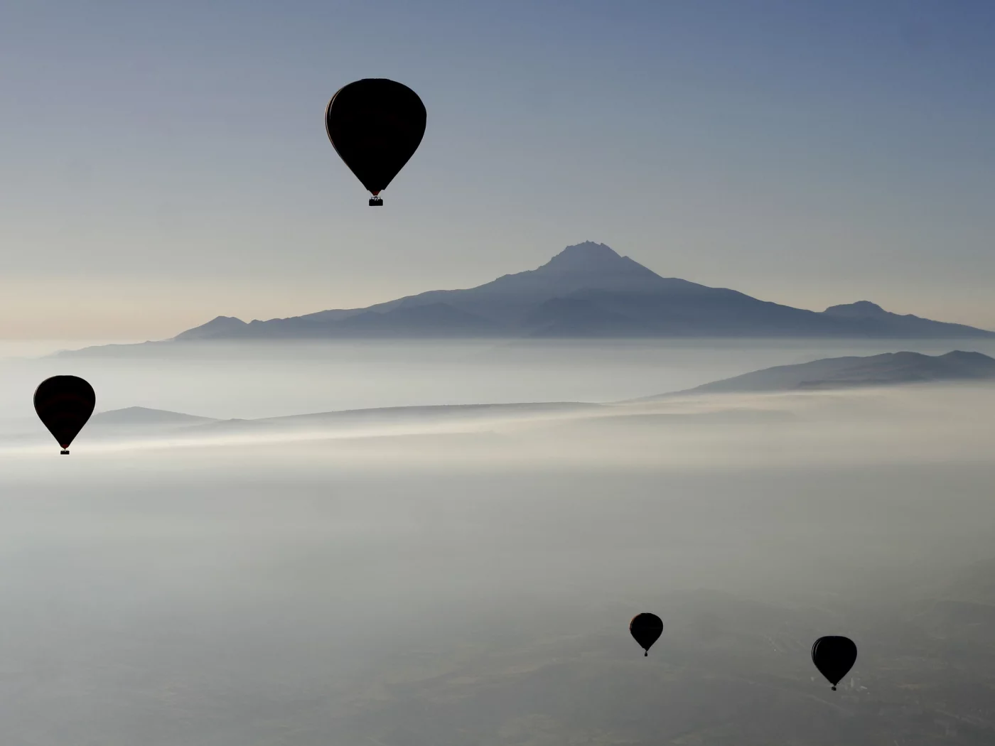 пейзажи, высота, города, воздушные шары, balloons, воздушный шар, спорт, горы, полёт, небо