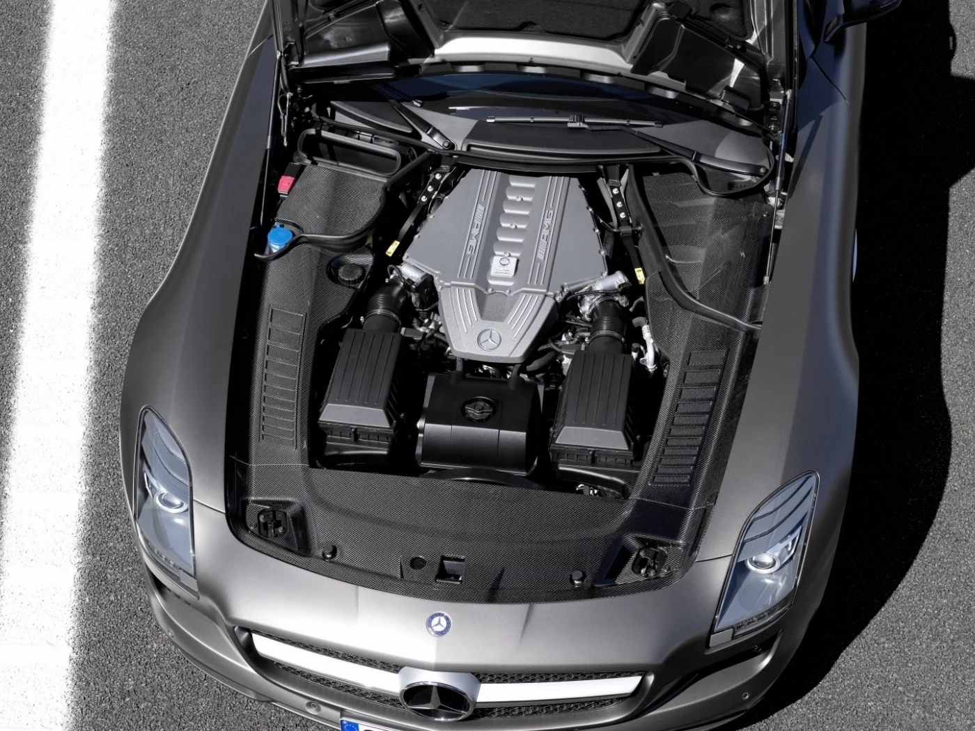 amg, мерс, двигатель, sls, roadster, авто, benz, auto