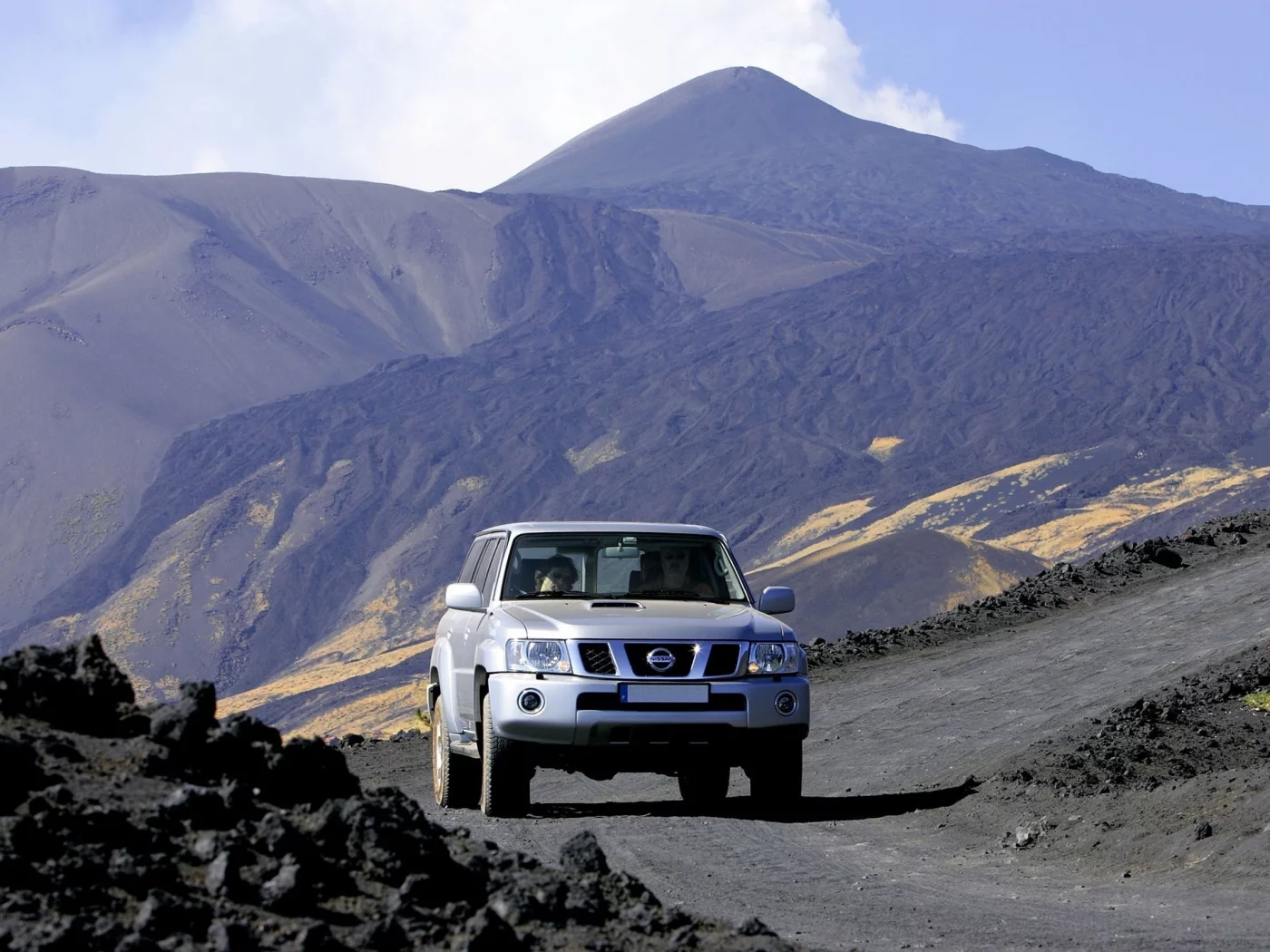 внедорожник, горы, nissan patrol