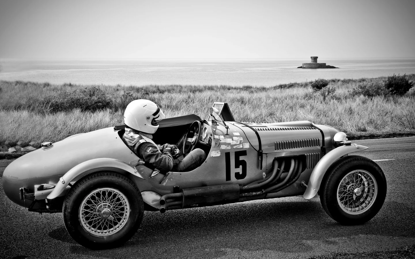 черное, авто, retro, болид, ретро, белое, гонщик, car, дорога, машина