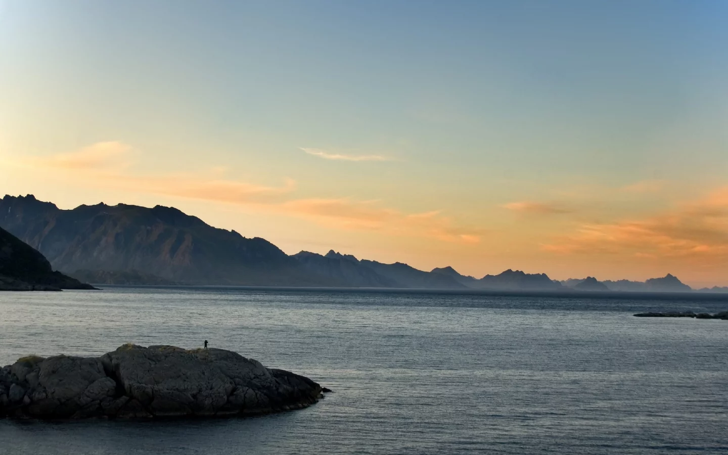 закат, камни, пейзаж, море, скалы