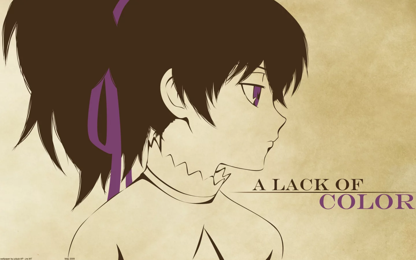 darker than black, yin, темнее черного, минимализм, инь, аниме
