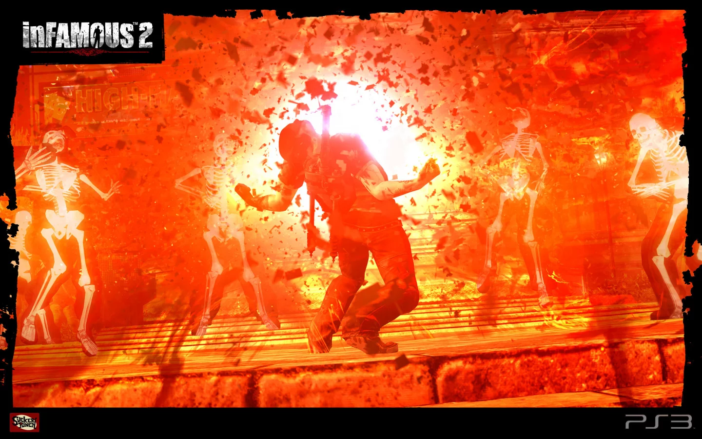 cole mcgrath, infamous 2, x-ray, рентген, взрыв