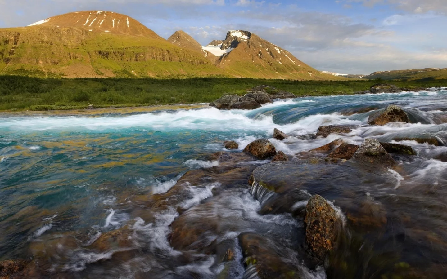 вода, река, горы