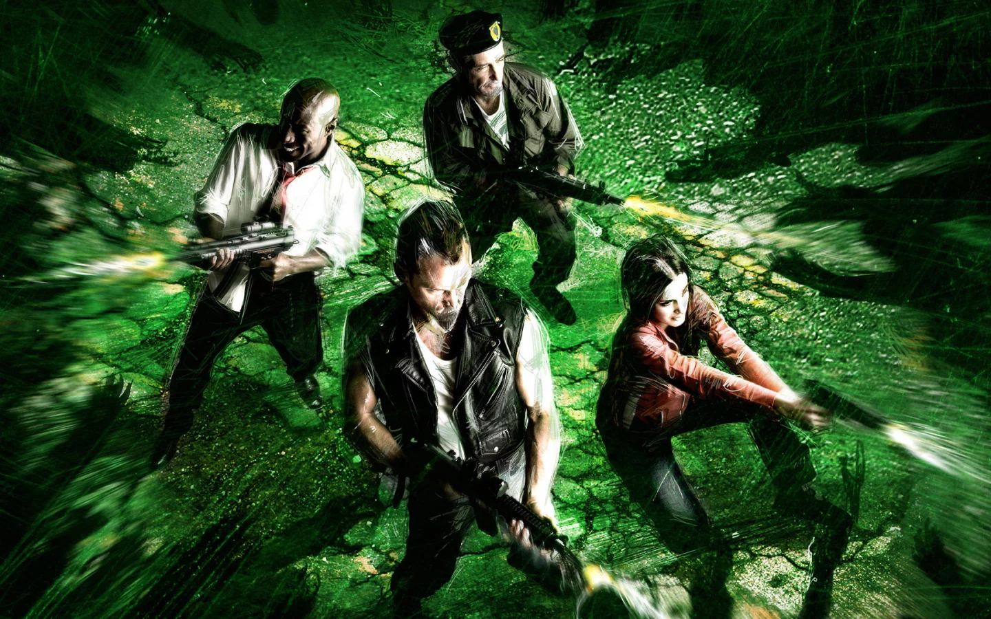 игра, зомби, left 4 dead, окружены