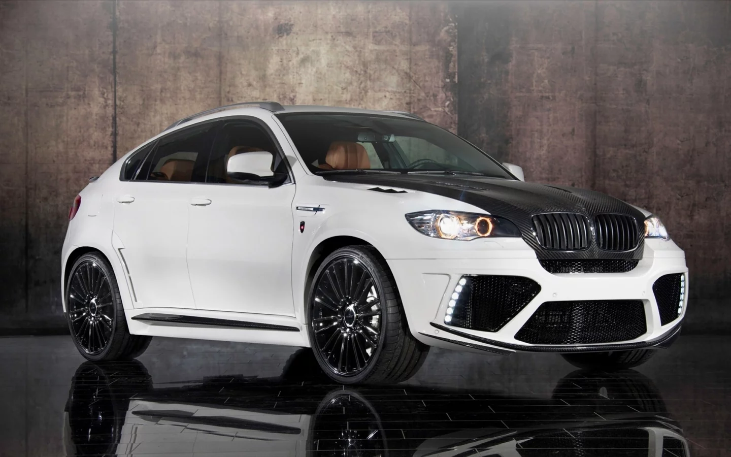 x6, отражение, карбоновый капот, bmw, mansory