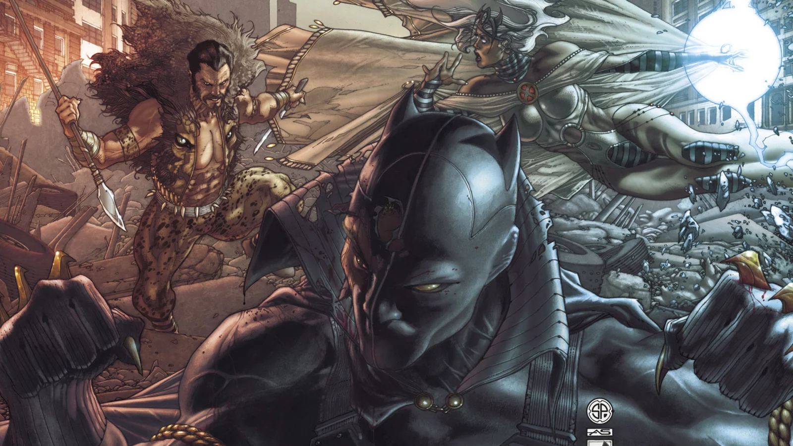 пантера, супергерои, разрушение, маска, город, драка, black panther, черная