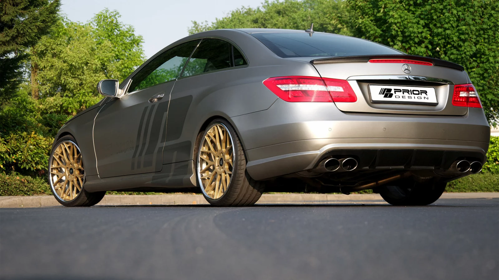 mercedes e-class coupe, prior design, car, машина, tuning