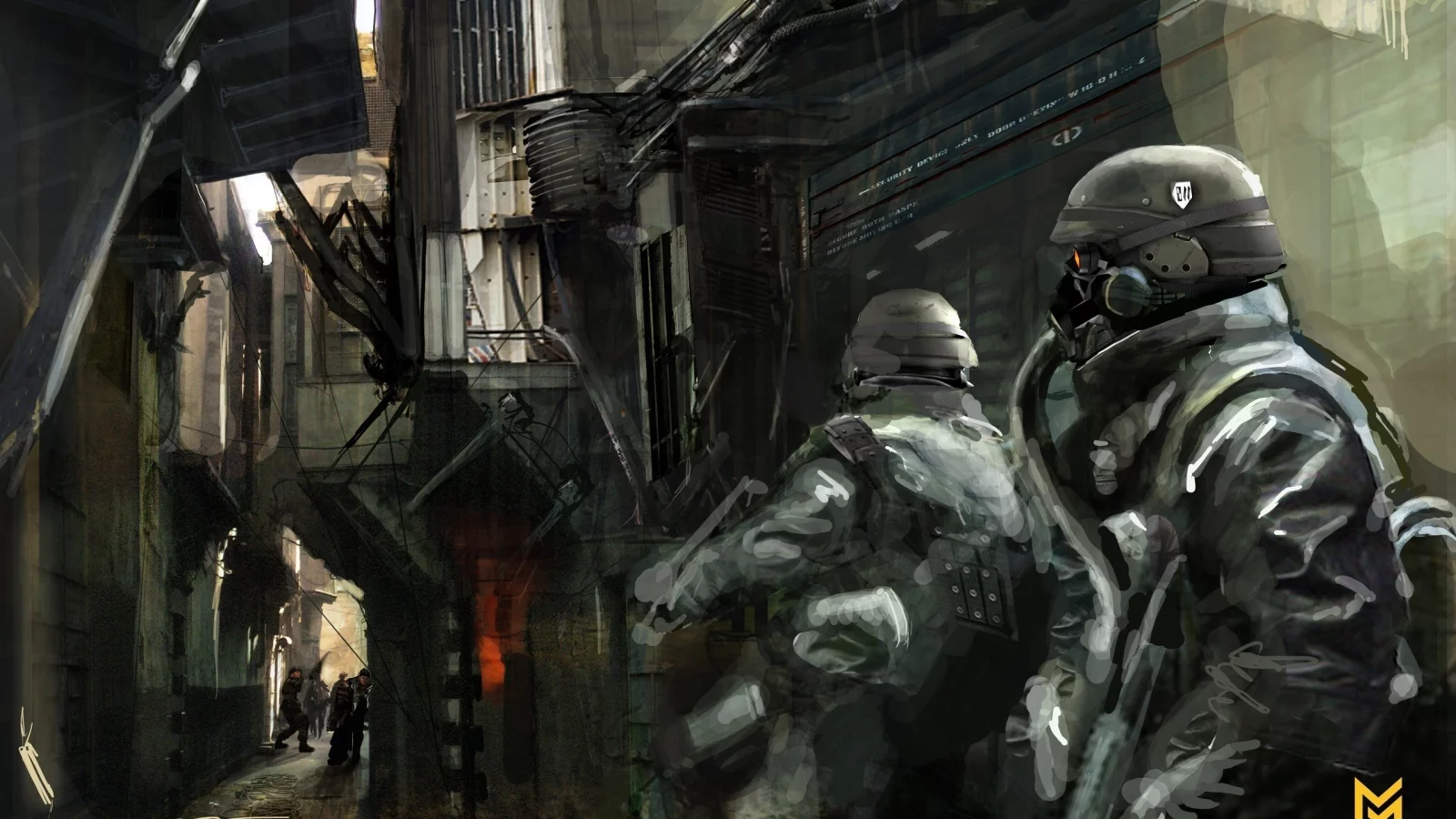 игра, killzone 2, оружие, улица, солдаты, маски, люди