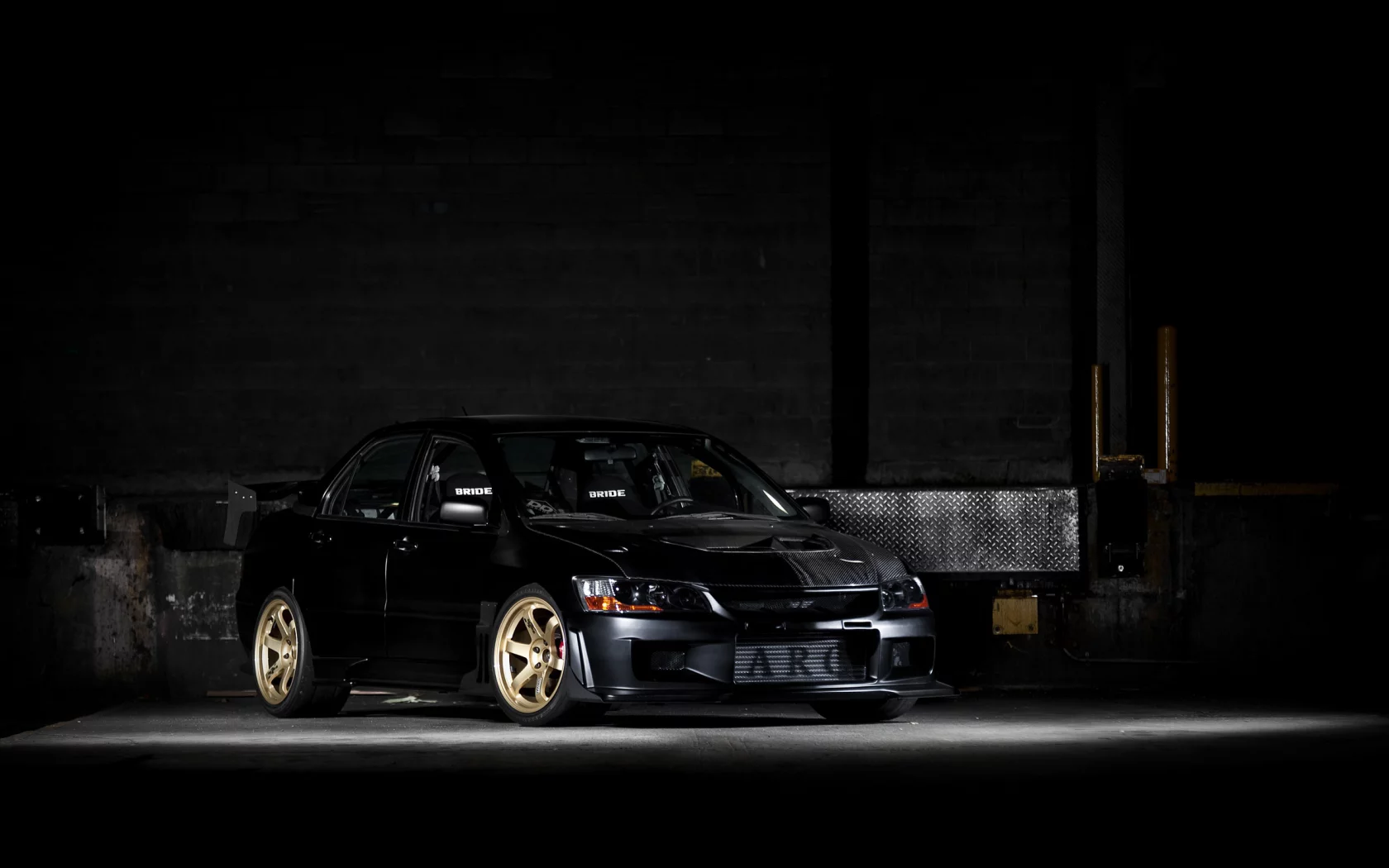 мицубиси, lancer, evolution 9, do luck, тюнинг, чёрный, mitsubishi, эволюшн, лансер