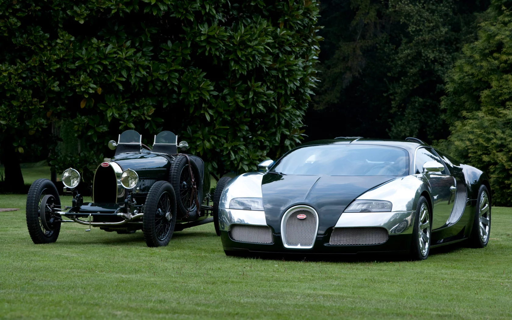 bugatti veyron, bugatti grand prix, природа, черный