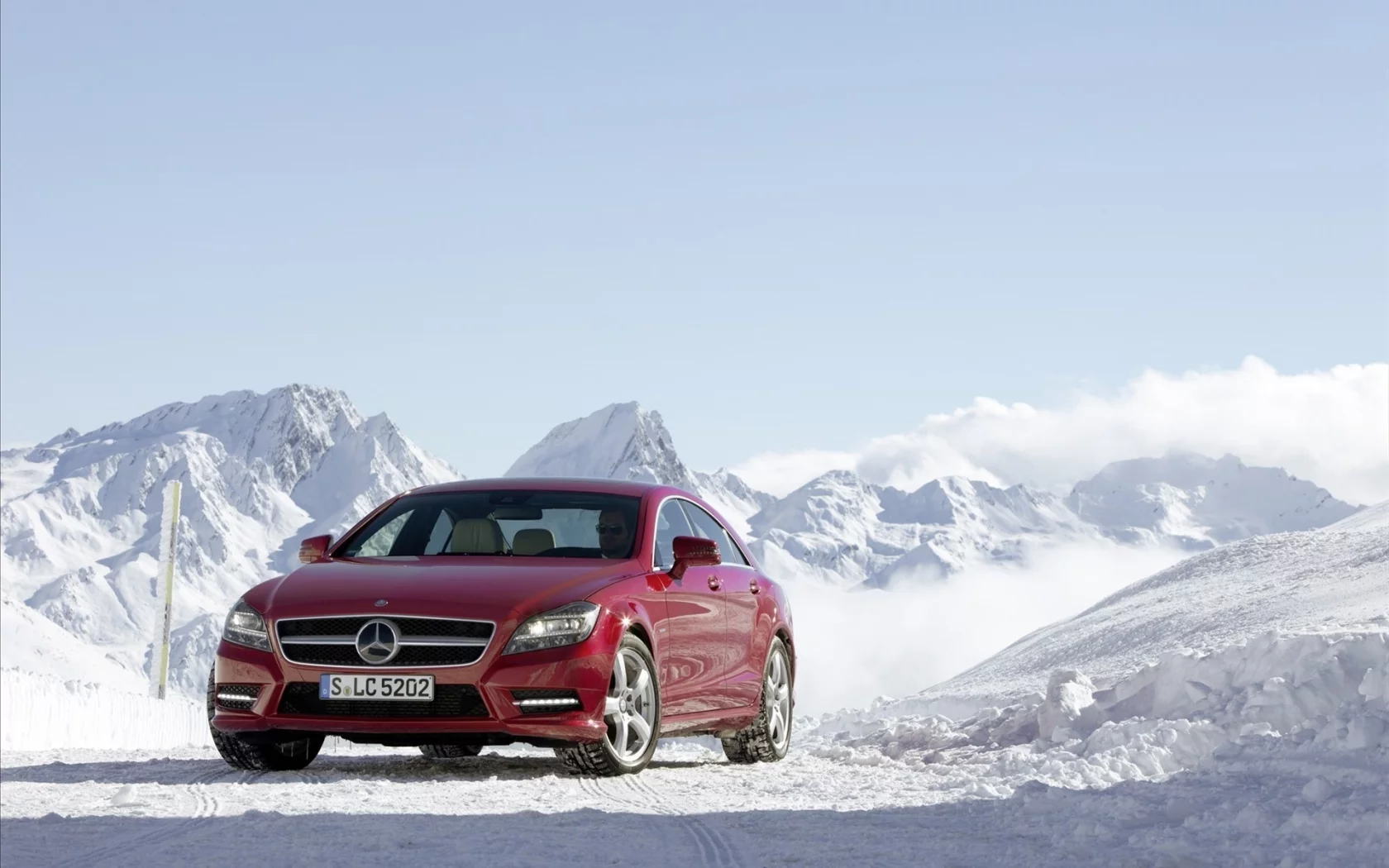 снег, cls class, benz, cls 350cdi 4matiс, зимние обои, mercede, мерседесы, зима, авто обои