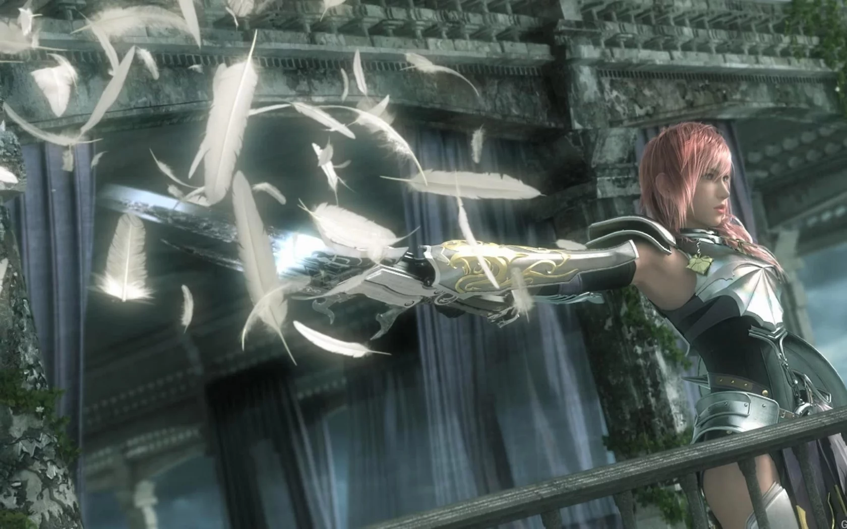 перья, xiii-2, оружие, доспех, lightning, final fantasy, final fantasy