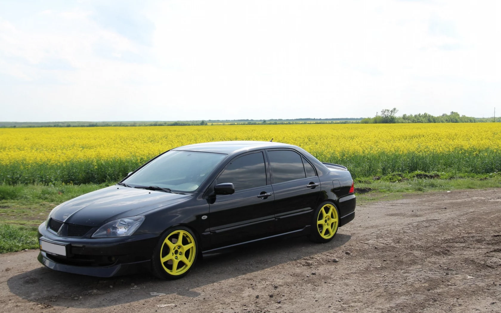 mitsubishi, lancer, dropped and clean, ix, поле