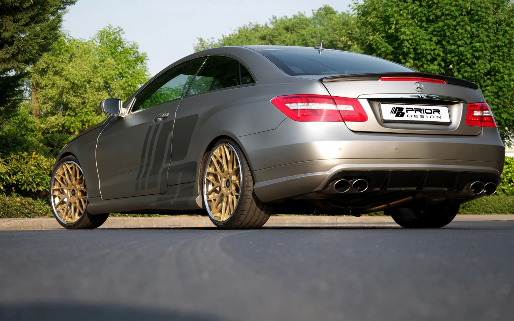 mercedes e-class coupe, prior design, car, машина, tuning