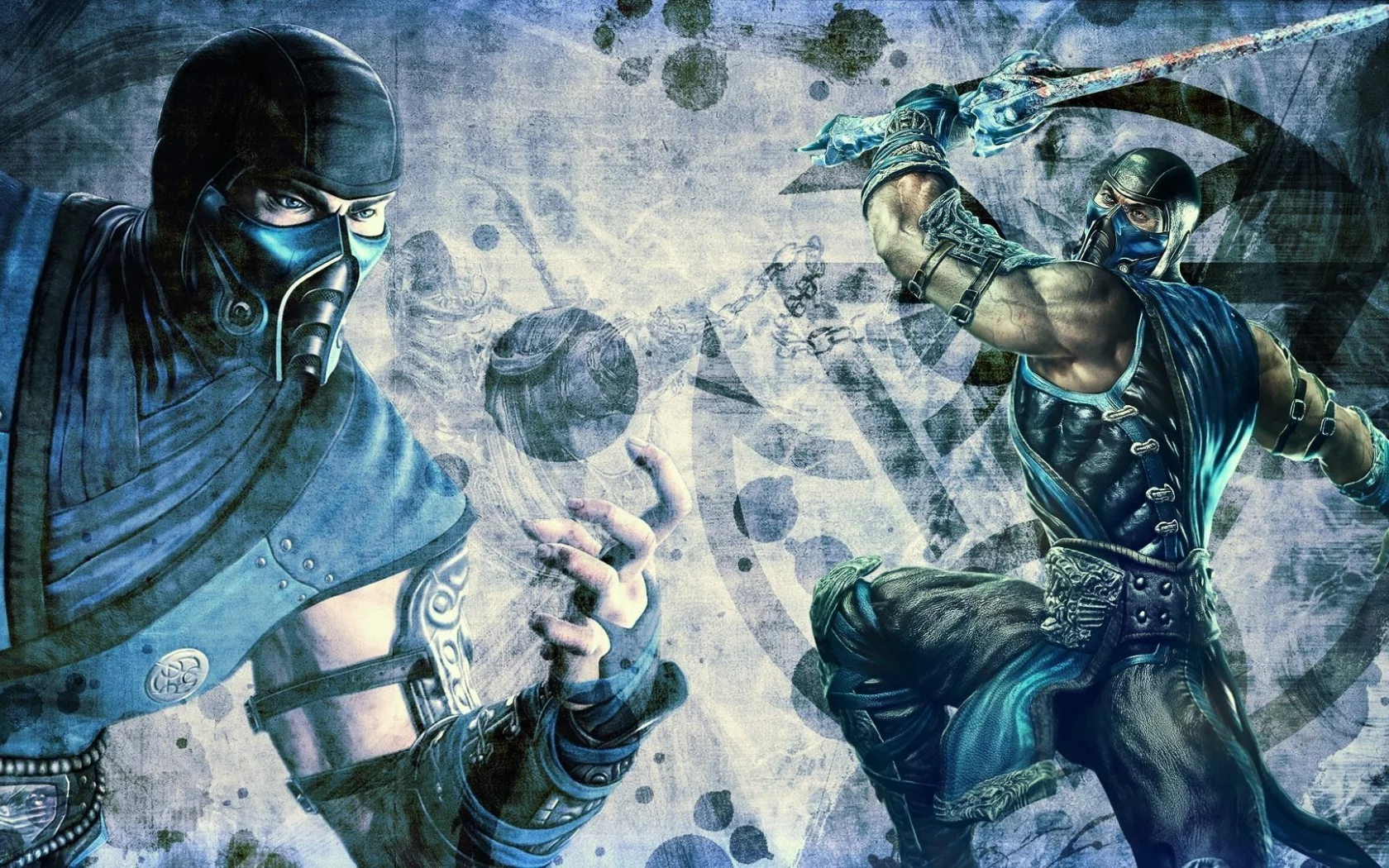 мортал комбат, шар, стиль, маска, герой, mortal kombat, sub-zero, меч, мк