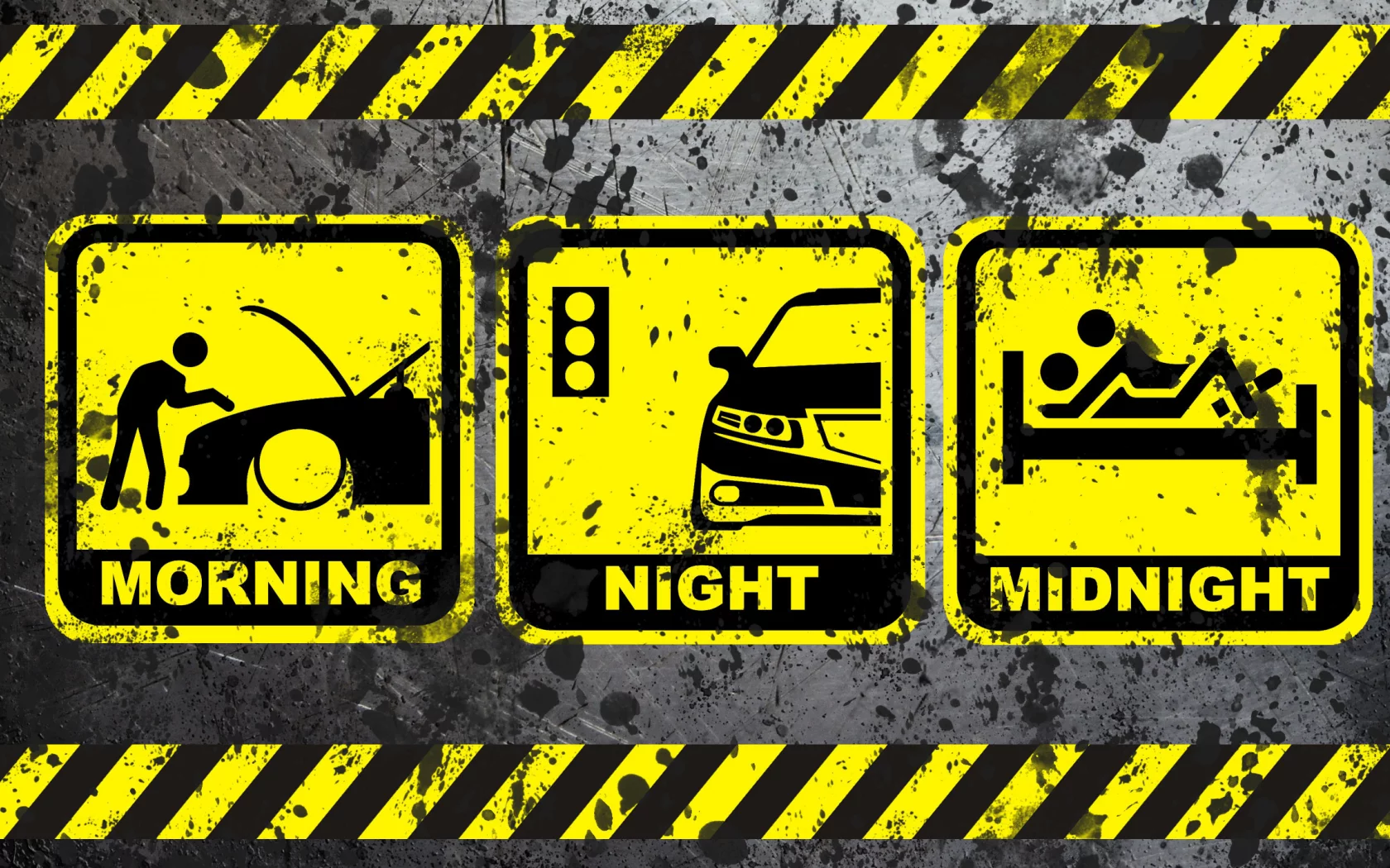 машина, night, midnight, светофор, morning, кровать