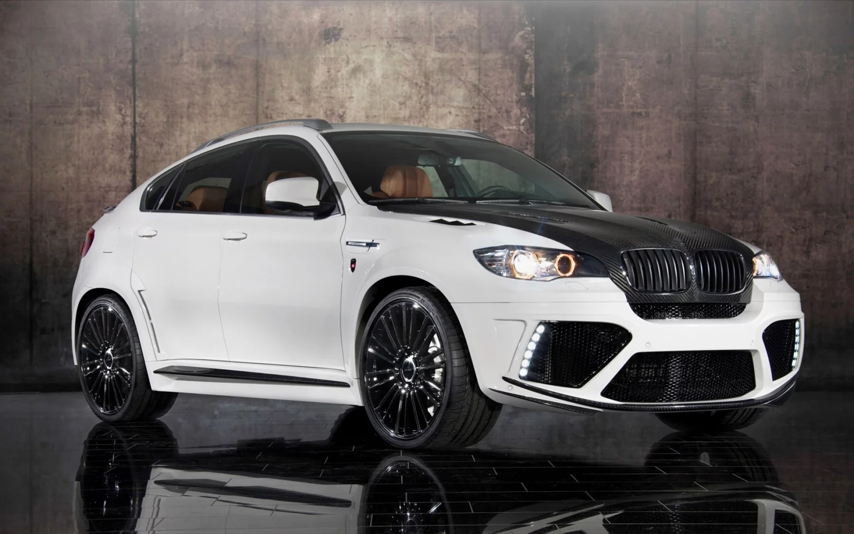 x6, отражение, карбоновый капот, bmw, mansory
