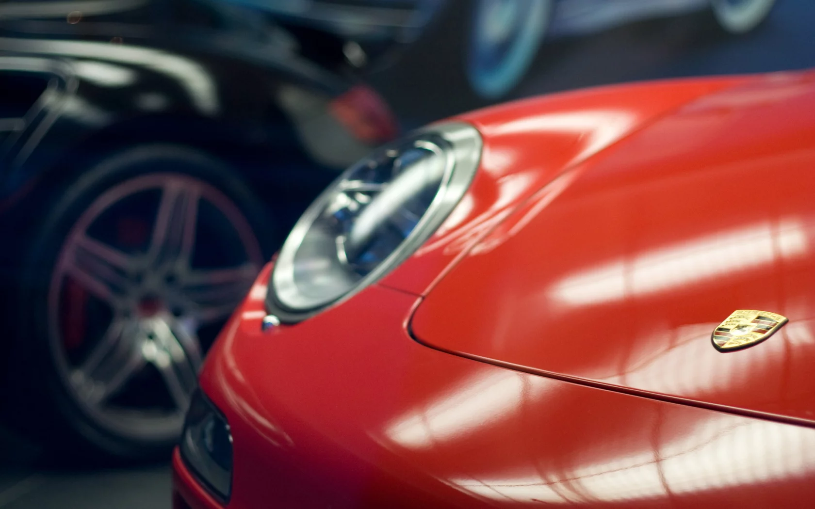фара, porsche, 911, крупным планом