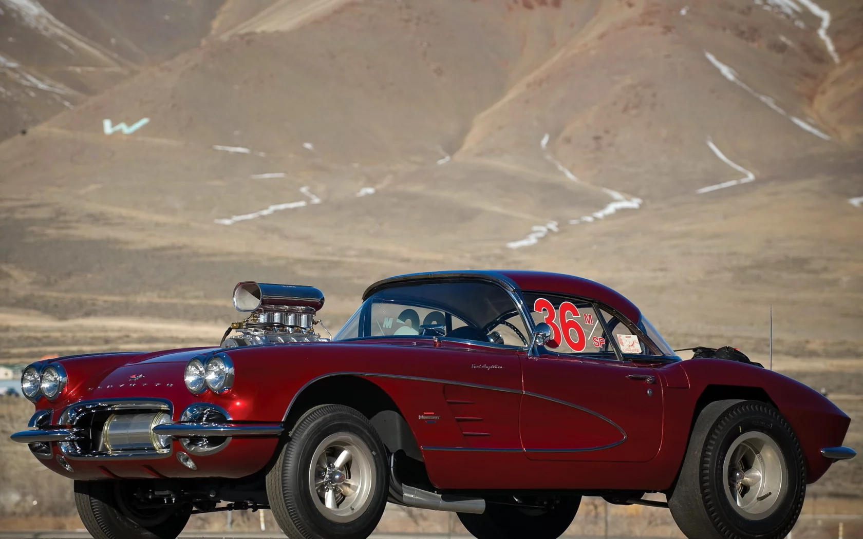 mazmanian, chevrolet, 1961, big john, турбонагнетатель, drag racing car, корветт, c1, дрегстер, corvette, шевроле