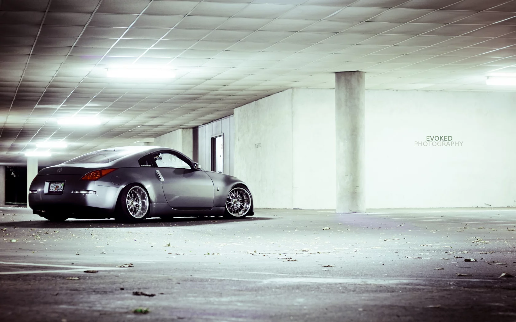 350z, четкая, evil&sexy 350z, дорога, темная, парковка, nissan