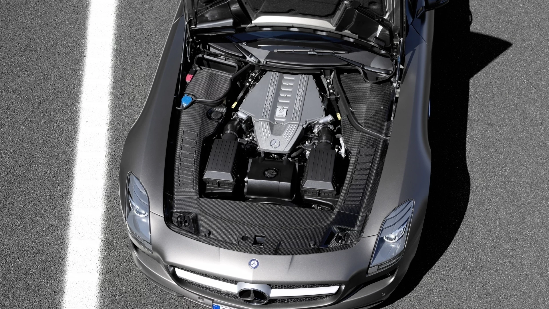 amg, мерс, двигатель, sls, roadster, авто, benz, auto