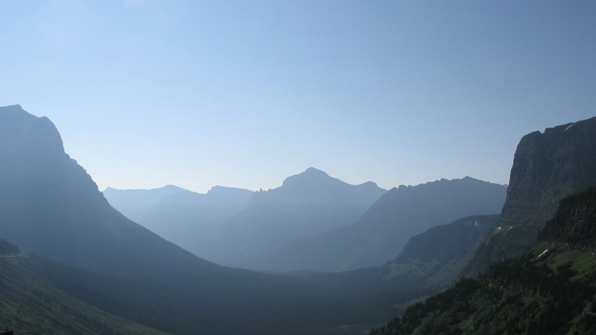 glacier national park, пейзажи, вид, горы, места, леса, фото, деревья
