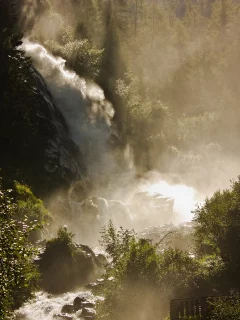 реки, вода, река, фото, кусты, природа, горы