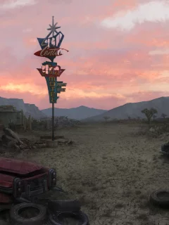 car, motel, 3, fallout