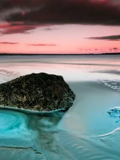 мармеладное, камнь, небо, море, утро, пляж