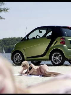 fortwo, green, and, babe