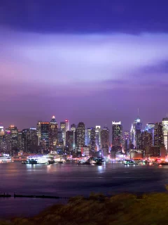 огни, нью-йорк, город, city, new york, night, ночь
