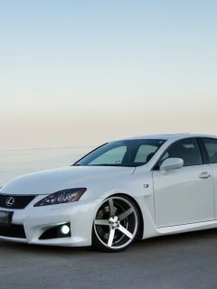 машины, море, авто, тюнинг, небо, диски, автомобили, lexus