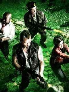 игра, зомби, left 4 dead, окружены