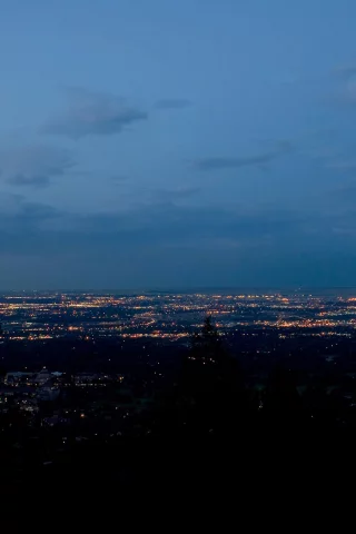 город, огни, ночь