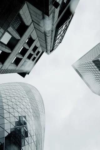 здания, небоскреб, ввысь, снизу вверх, лондон, стекло, небоскребы