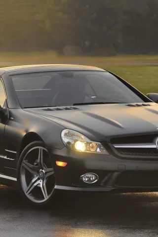мерседесы, тачки, чёрный, чёрные машины, mercedes, мерины, cars wallpapers 1920x1200, benz sl550, авто обои