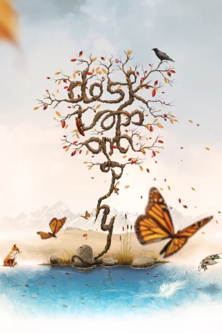 бабочки, desktopography, дерево