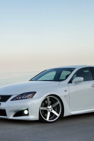 машины, море, авто, тюнинг, небо, диски, автомобили, lexus