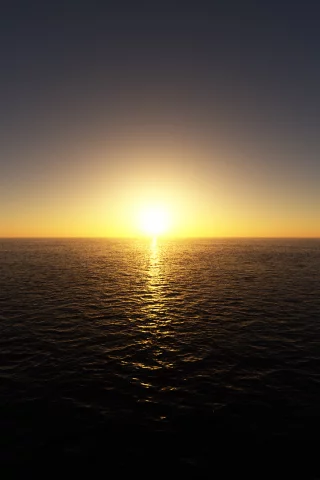 the last sunset over the sea, закат, гладь, море