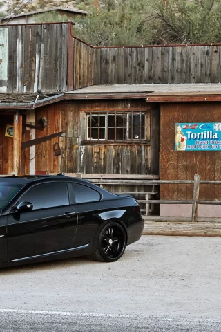 дорога, черный, 3 series, тюнинг, bmw, бмв, купе, салун