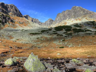 горы, пейзаж, природа, небо, облака, nature, landscape, rocks, камни, 2560x1600, clouds, mountains, sky