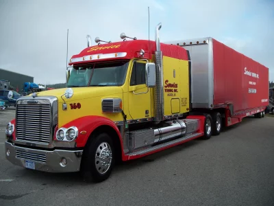 грузовик, автомобиль, service, трейлер, freightliner
