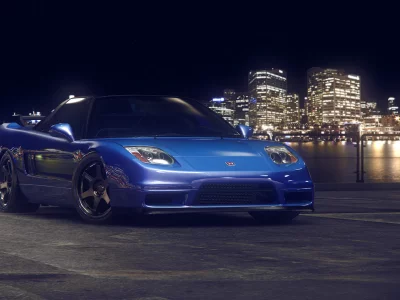 honda, nsx, night