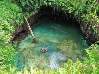 красотище, вода, пещера, джунгли