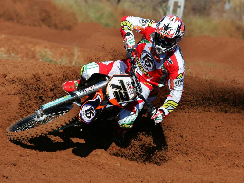 motocross, мотокросс, песок, скорость, поворот, байк, земля, гонка