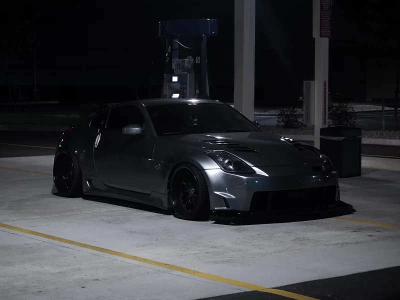 vip, 350z, nissan, sexy&350z, дорога, темно