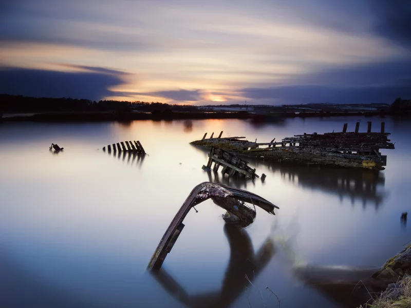 озеро, вода, скелеты