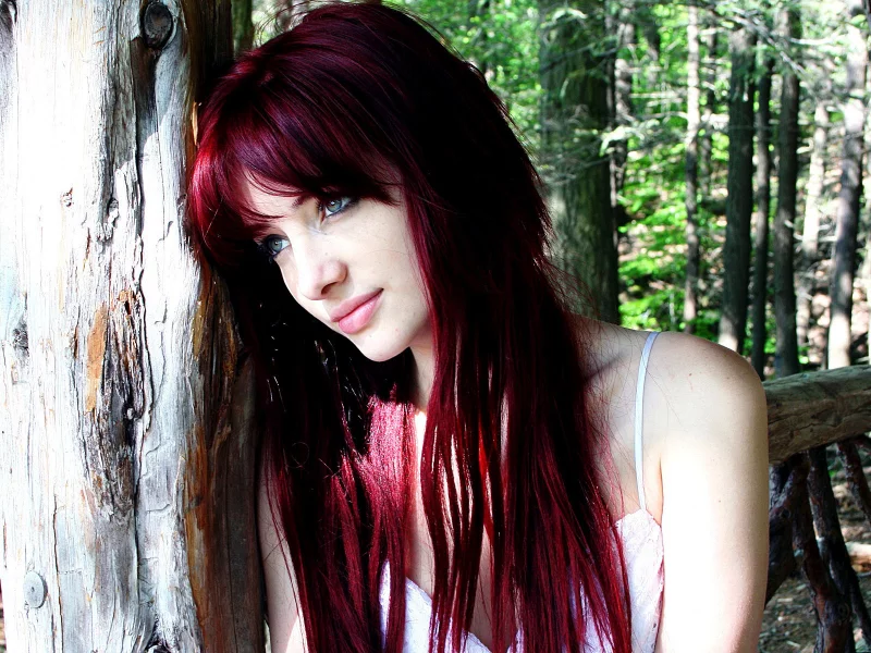 дерево, задумчивость, сьюзан коффи, susan coffey, взгляд, рыжая