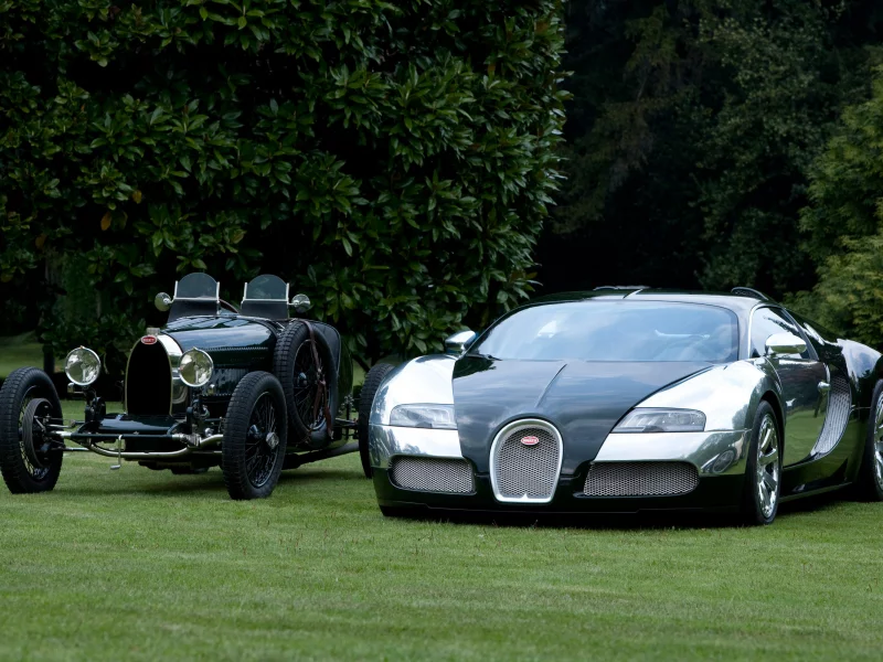 bugatti veyron, bugatti grand prix, природа, черный